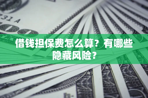 北京借钱担保费怎么算？有哪些隐藏风险？