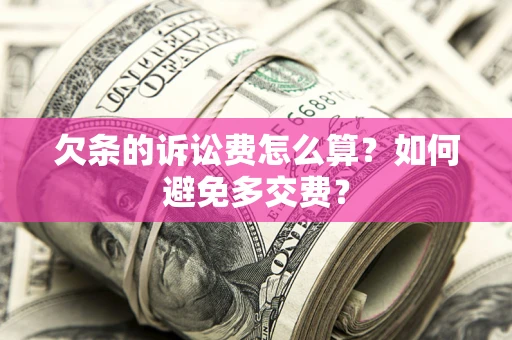 北京欠条的诉讼费怎么算？如何避免多交费？