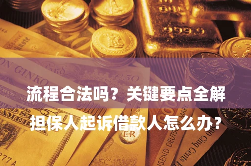 北京

担保人起诉借款人怎么办？流程合法吗？关键要点全解析